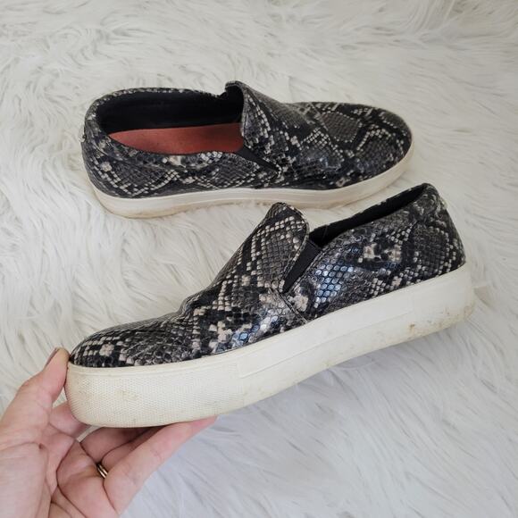 Steve Madden Gills Snake Skin Slip-On Platform Sneakers Size 8.5 - Picture 3 of 11